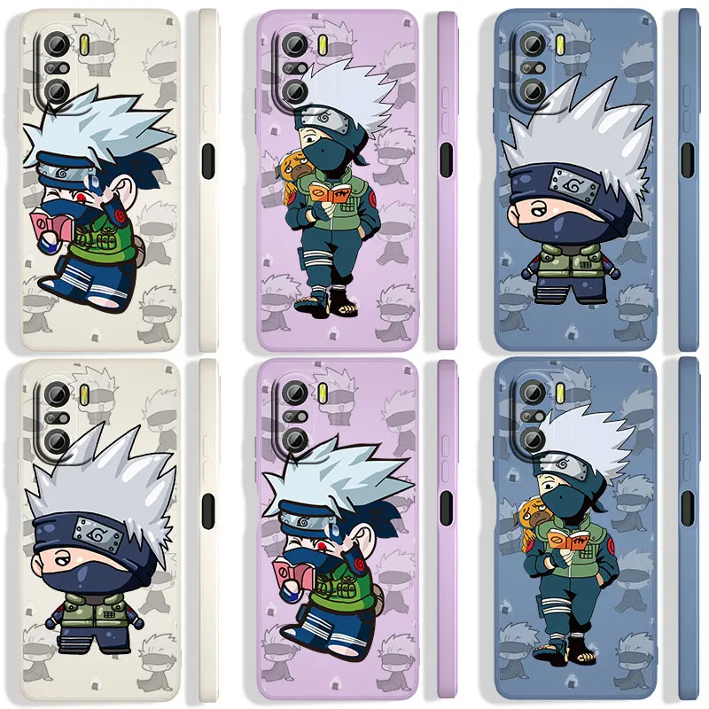 

Good looking Naruto Kakashi For Xiaomi Redmi K50 K40 10X 10 9T 9AT 9A 9C 9 8A 8 7 6A 5A Gaming Pro Liquid Rope Phone Case Capa