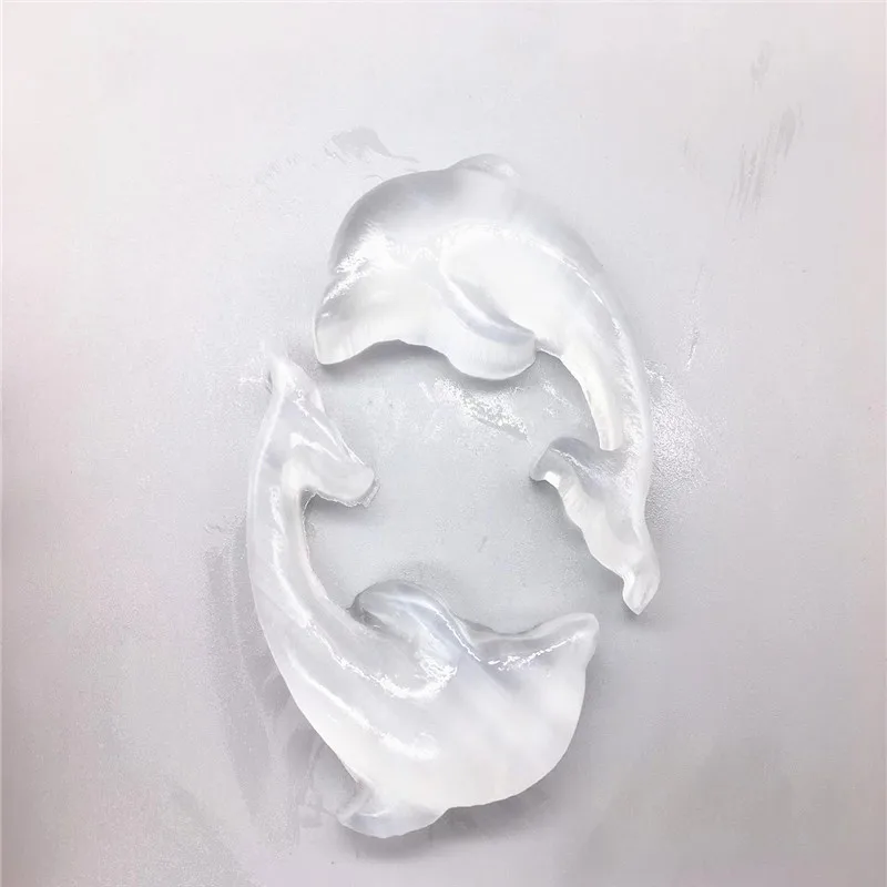 

Natural White Selenite Rough Mineral Specimen Healing Crystal dolphins Shape Making Stone Plate Carving Home Decor Gifts 1pc