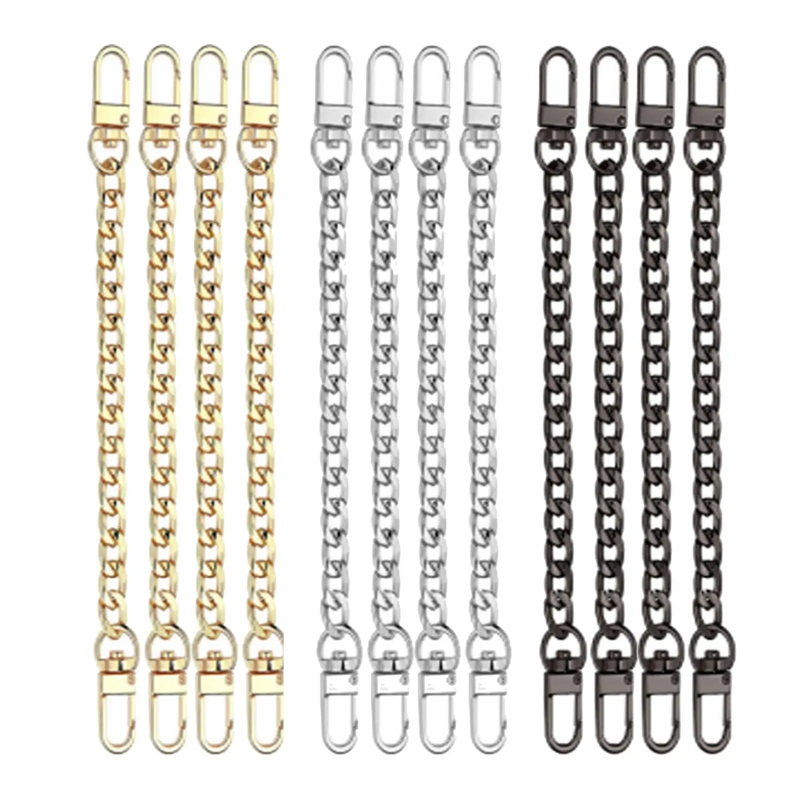 

Purse Chain Handles Replacement for Handbag or Shoulder Bag 4 PCS, 7.9 inch Long