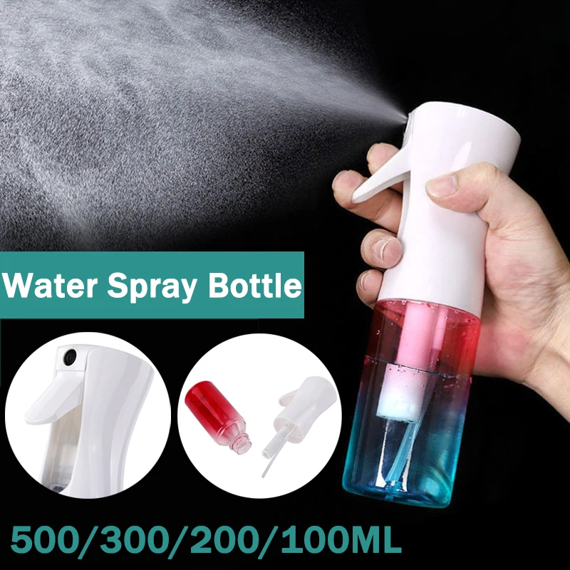 500/300/200/100ml Water Spray Bottle Hairdressing Sprayer Empty Bottle Refillable Mist Bottle Salon Barber Plants Care Tools