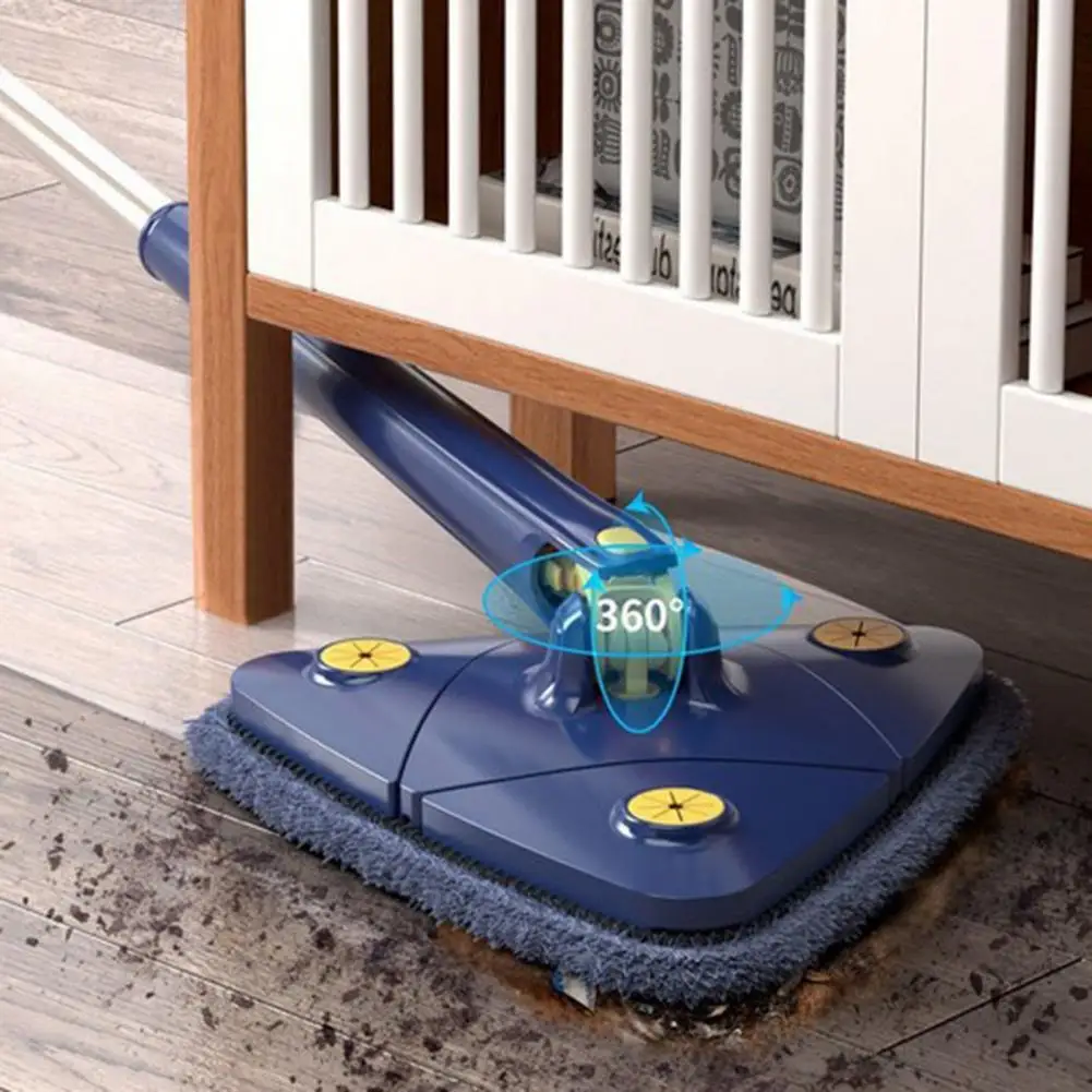 

Useful Cleaning Mop 360 Degree Rotatable Protect Hands Microfiber Cloth Deep Cleaning Telescopic Household Triangle Mop For Home