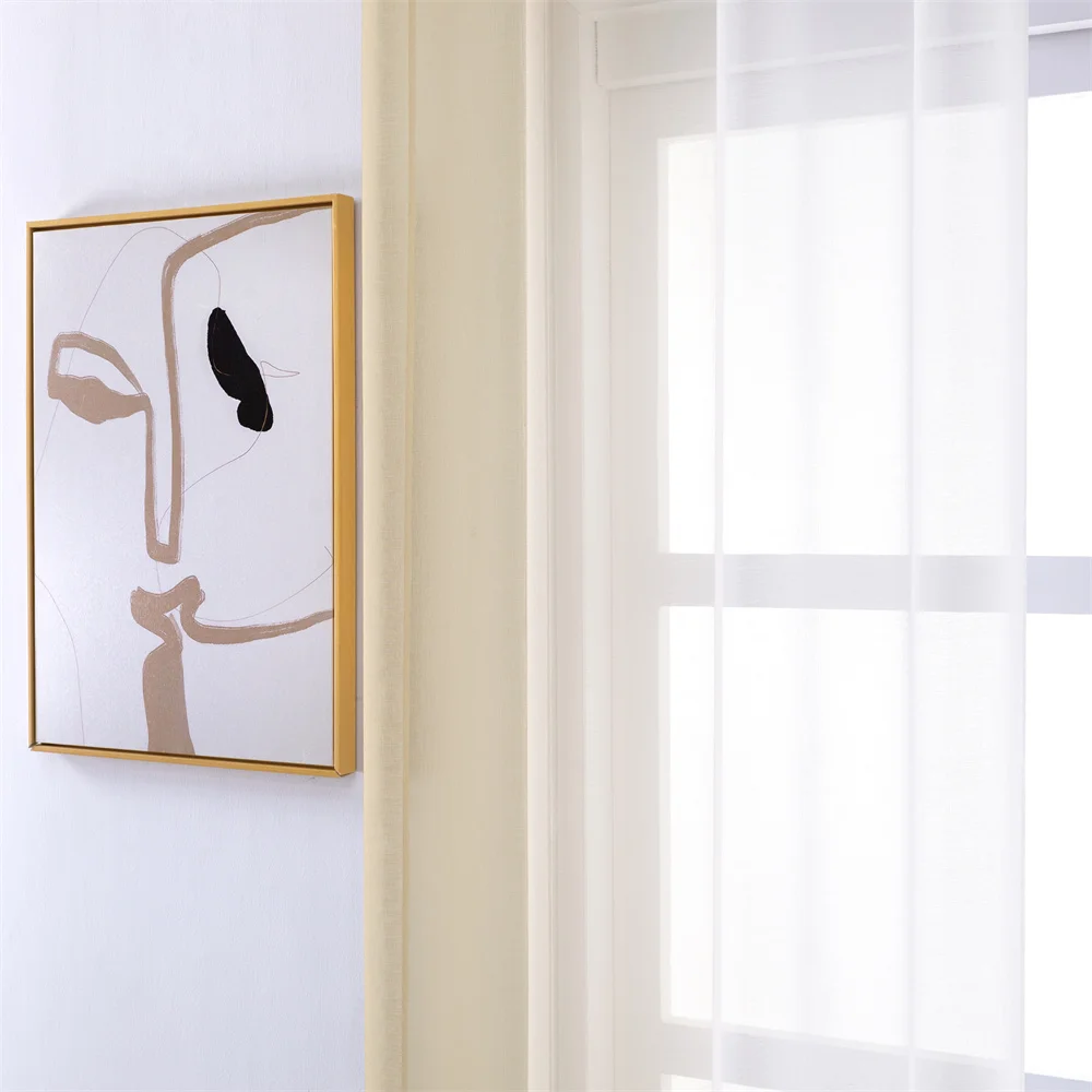 Шторы LISM из тюля с градиентом левая и правая тюлевые занавески органзы для