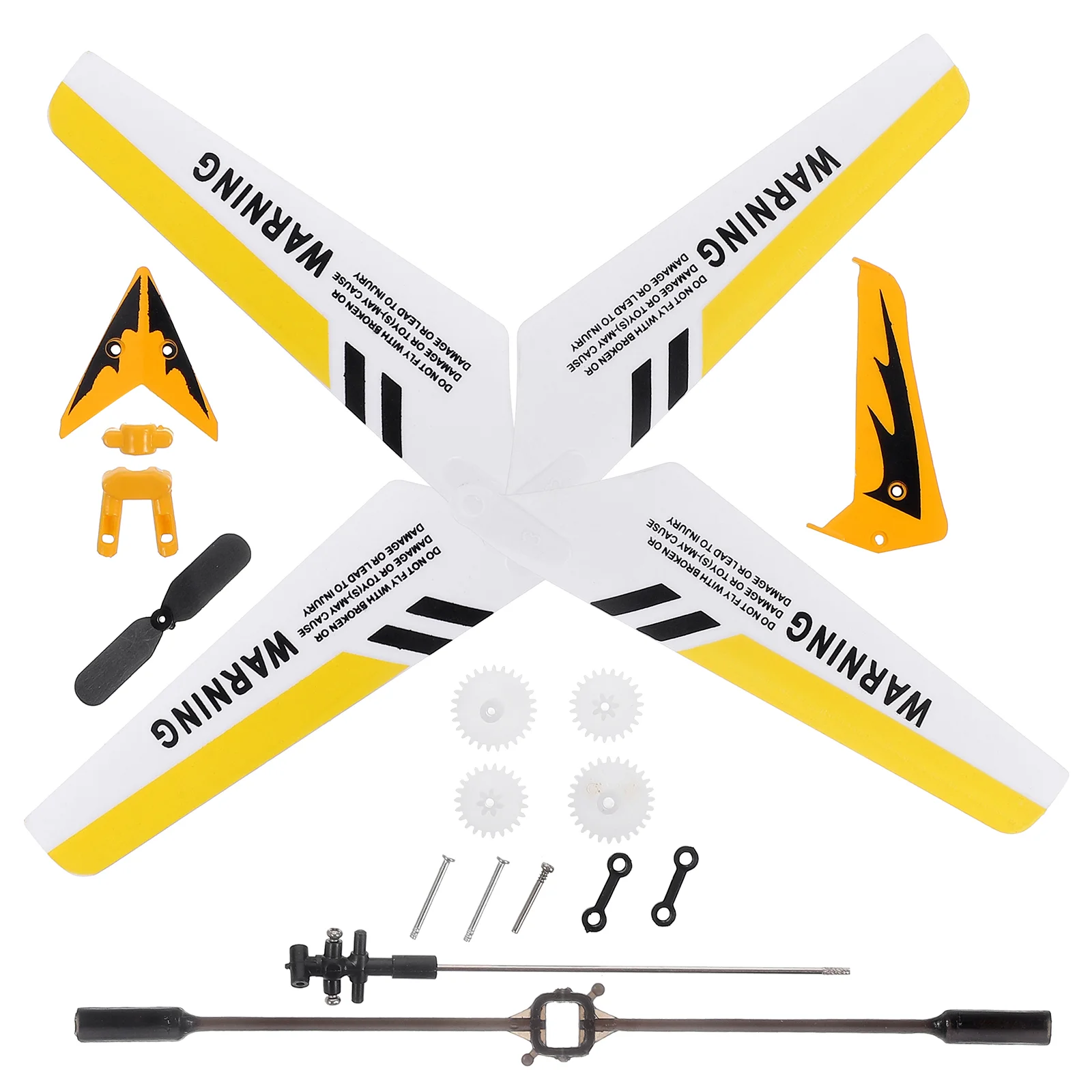 

A Set of Replacement Spare Parts, Blades, Tail Decorations, Tail Blade, Balance Bar, Connect Buckle, Inner Shaft for S107