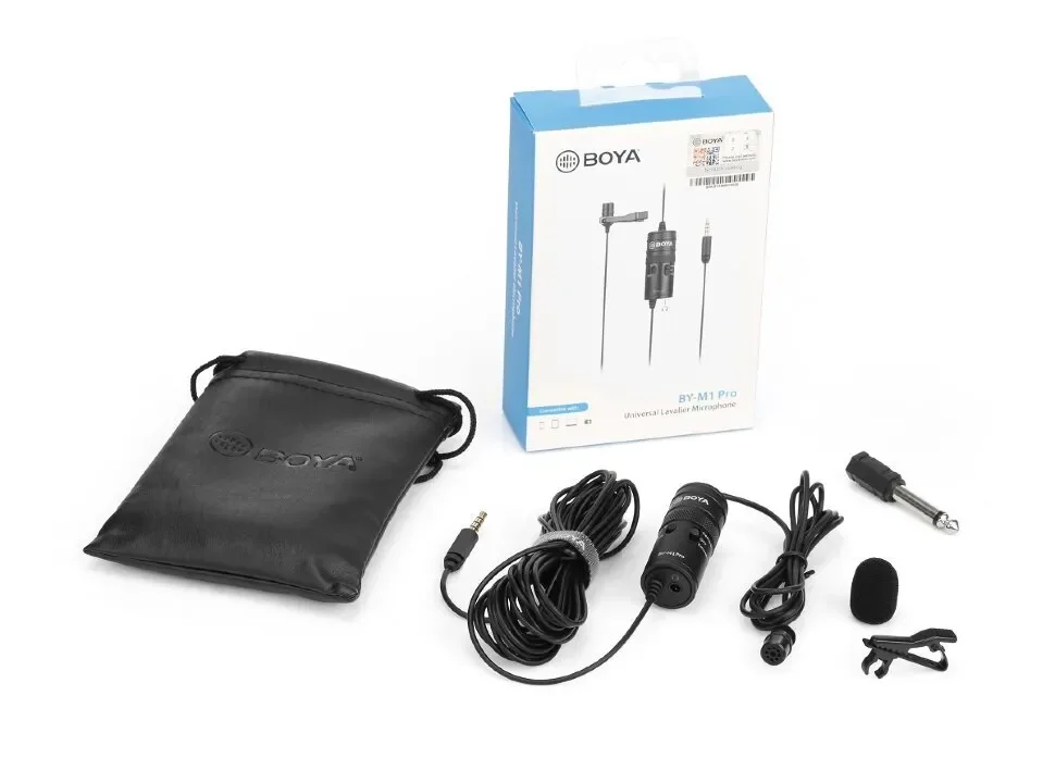 

Микрофон петличный Boya BY-M1 Pro, черный