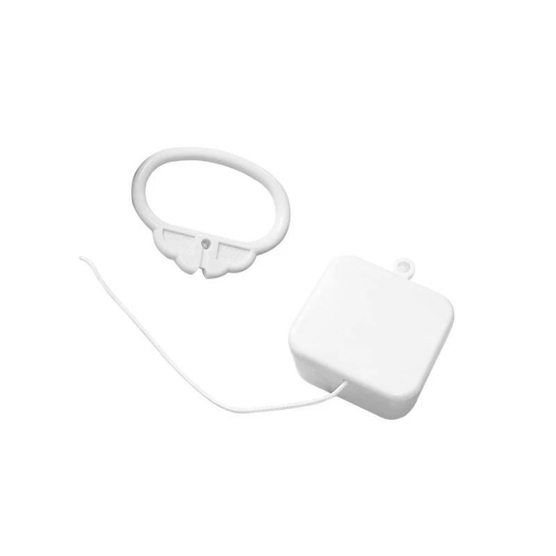 

3.15x3.15x1.26in Baby Bed String Cord Music Box Baby Bed Decoration with Nice Songs Interactive Toy Infant Gift