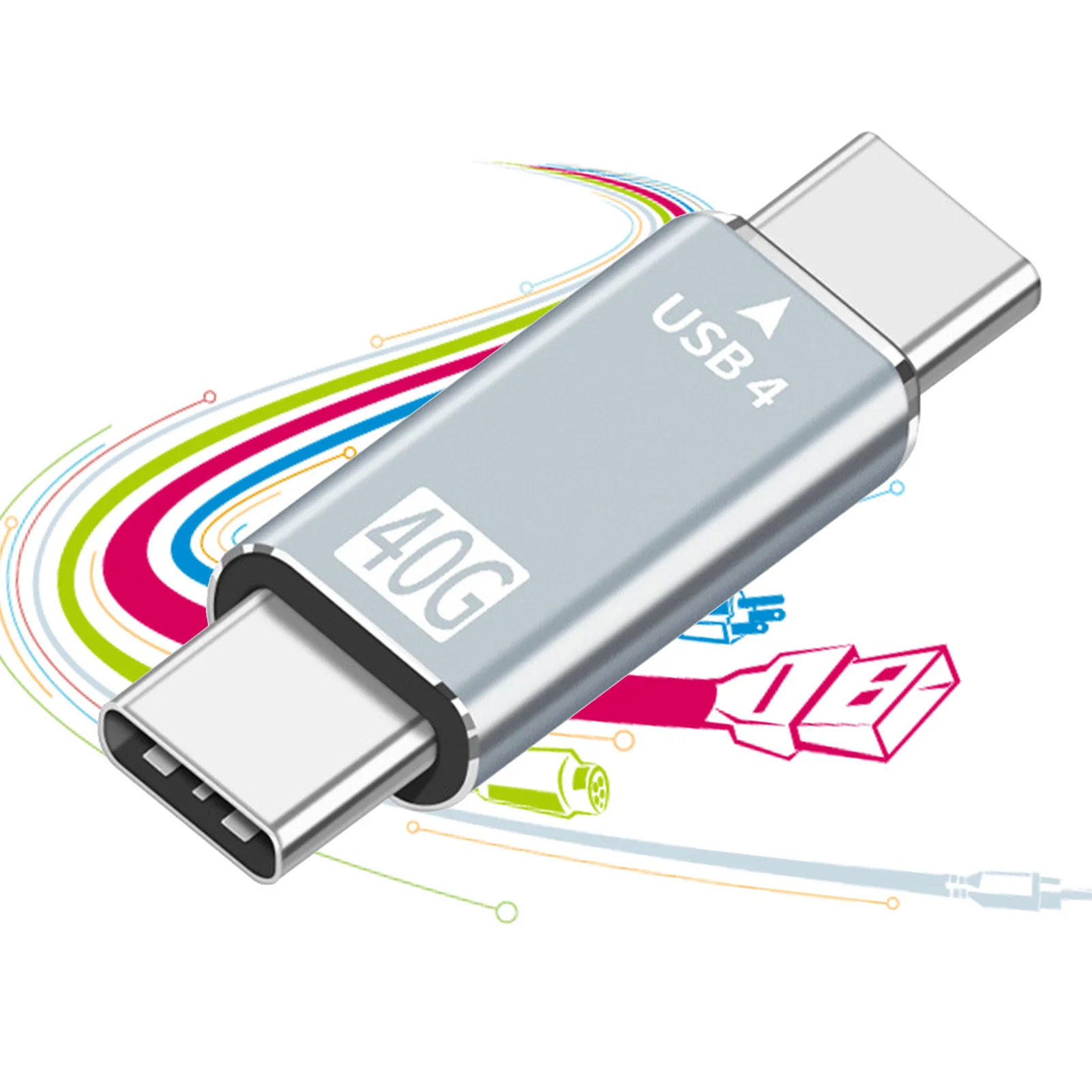 

Адаптер USB 4,0 с USB C на USB, 40 Гбит/с