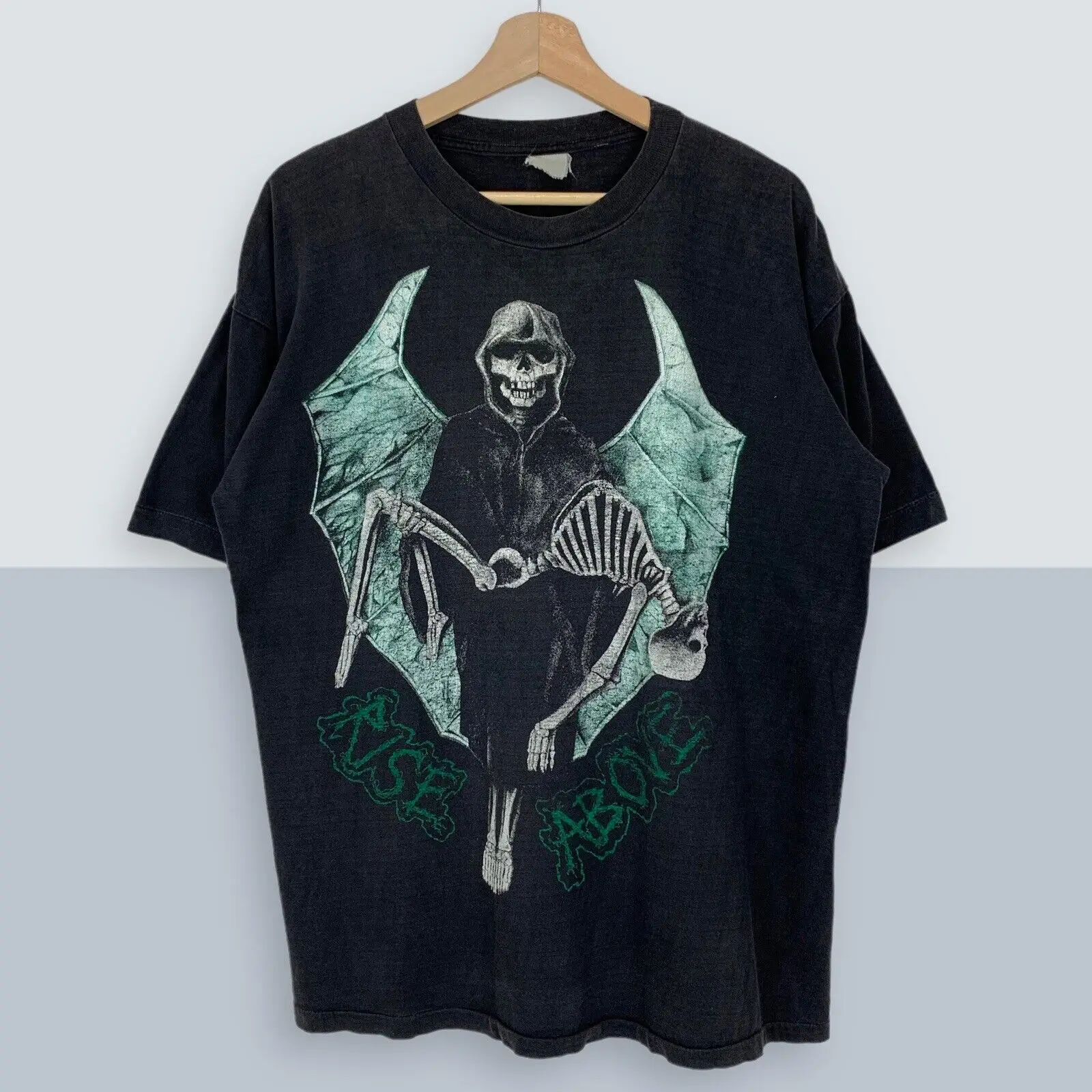 Винтажная Футболка 1990 Napalm Death «Rise Over», футболка 90-х