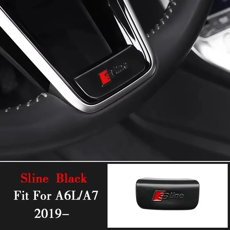 3D наклейки на руль автомобиля значок эмблема для Audi Quattro Sline A3 A1 A4 B8 B7 A6 C7 A5 A7 A8 B9 B6 C6