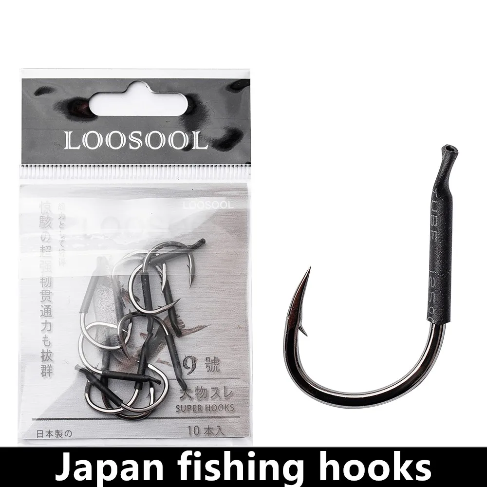 

LOOSOOL, кривые большие рыболовные крючки, японский черный карп, титановый сплав, сельдь, пресноводная, соленая вода, японская колючая большая р...