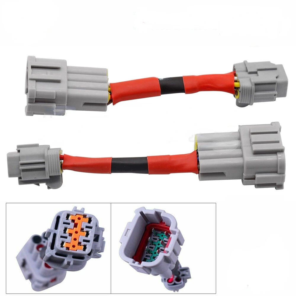 

FOR headlamp retrofit adapter for 2003+ nissan 350z HID wiring 8 headlights 6-