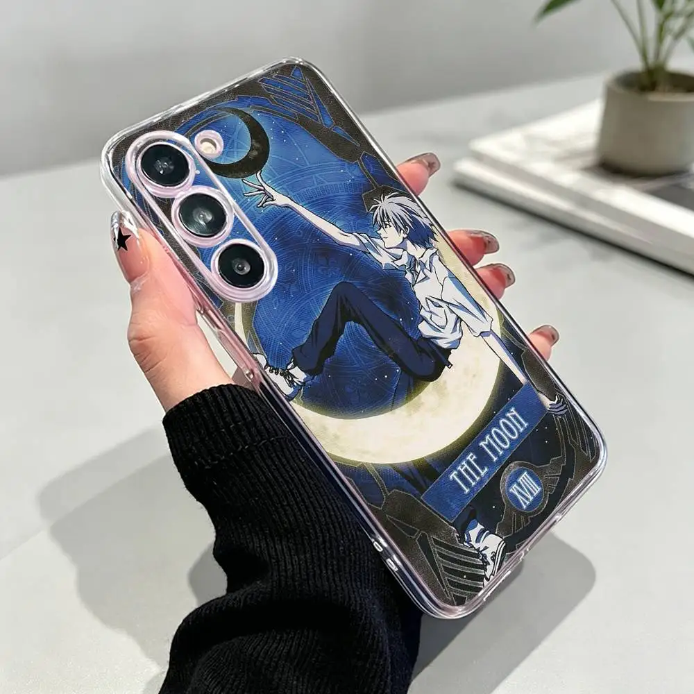Фото Популярный аниме-чехол EVA Kaworu Nagisa для Samsung Galaxy A10,12,20,21S,30,31,40,50,51,52,70,A71 и других моделей, прозрачный, мягкий №5