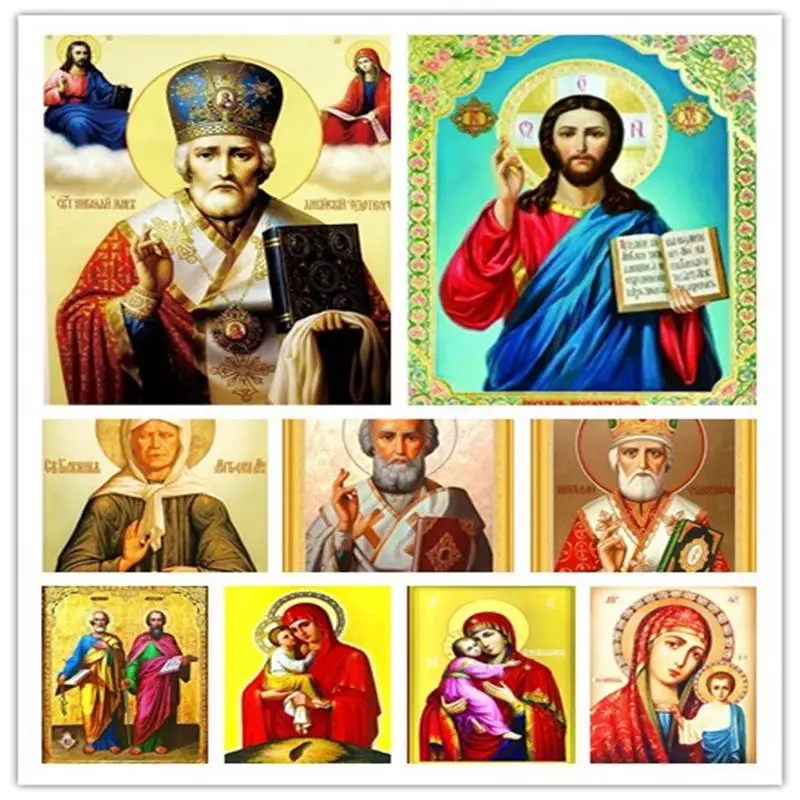 

2022 New section 5D Diamond painting, Christ and faith, living room decoration, sticky drilling cross embroidery, gift to the Ram