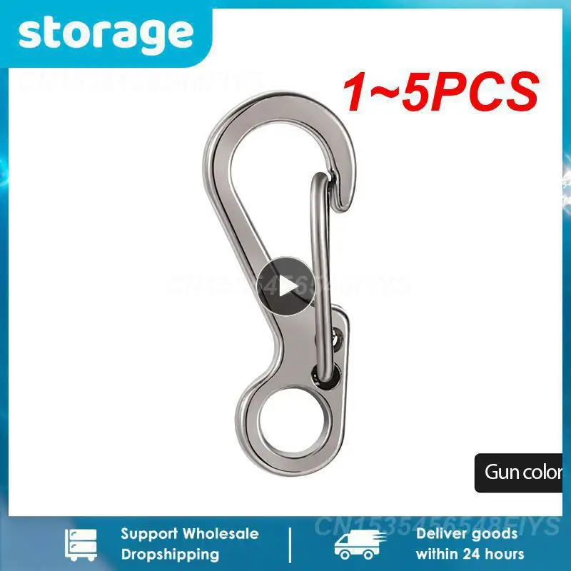 

1~5PCS Convenient Edc Survival Equipment Versatile Backpack Handy Lightweight Snap Hook Camping Gear Durable Carabiner Keychain