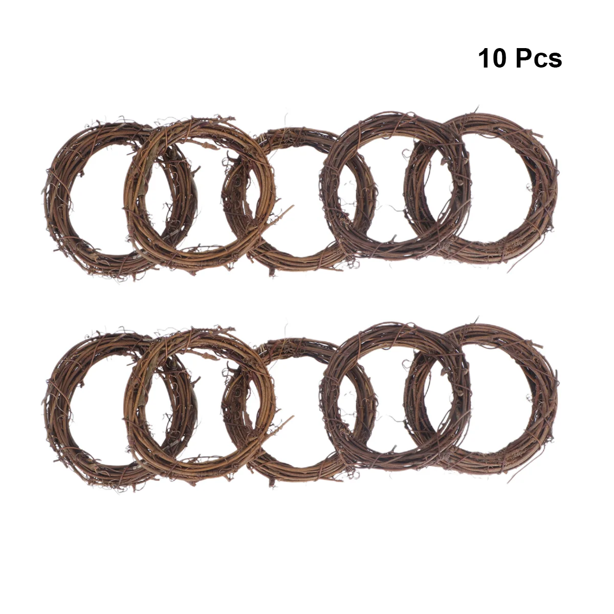 

10 Pcs Door Knockers Front Door Vine Garland Rattan Ring Grapevine Swag Wedding Grapevine Wreath Grapevine Wreaths Crafts