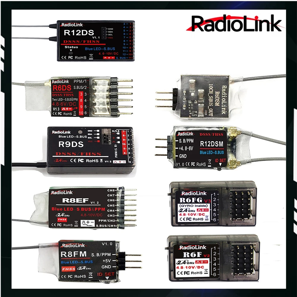 Radiolink R12DSM R12DS R9DS R8FM R8EF R6DSM R6DS R6FG R6F Радиоуправляемый приемник 2 4G Сигнал для