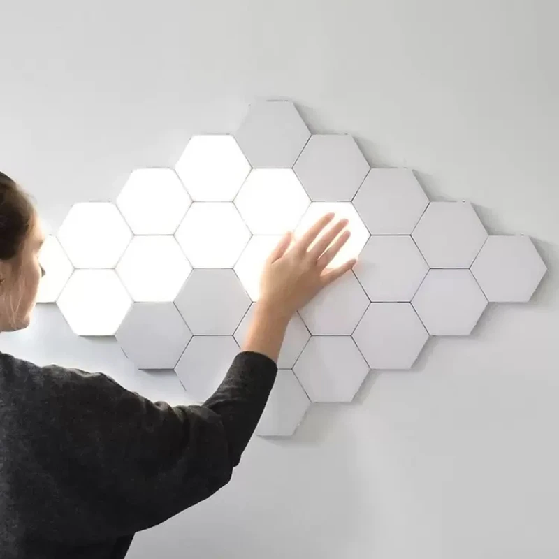 

Modern Lamp Tiktok LED Night Lamp Honeycomb Lamp Touch Sensor Night Light Module Wall Lamp with Honeycomb Interior Decoration