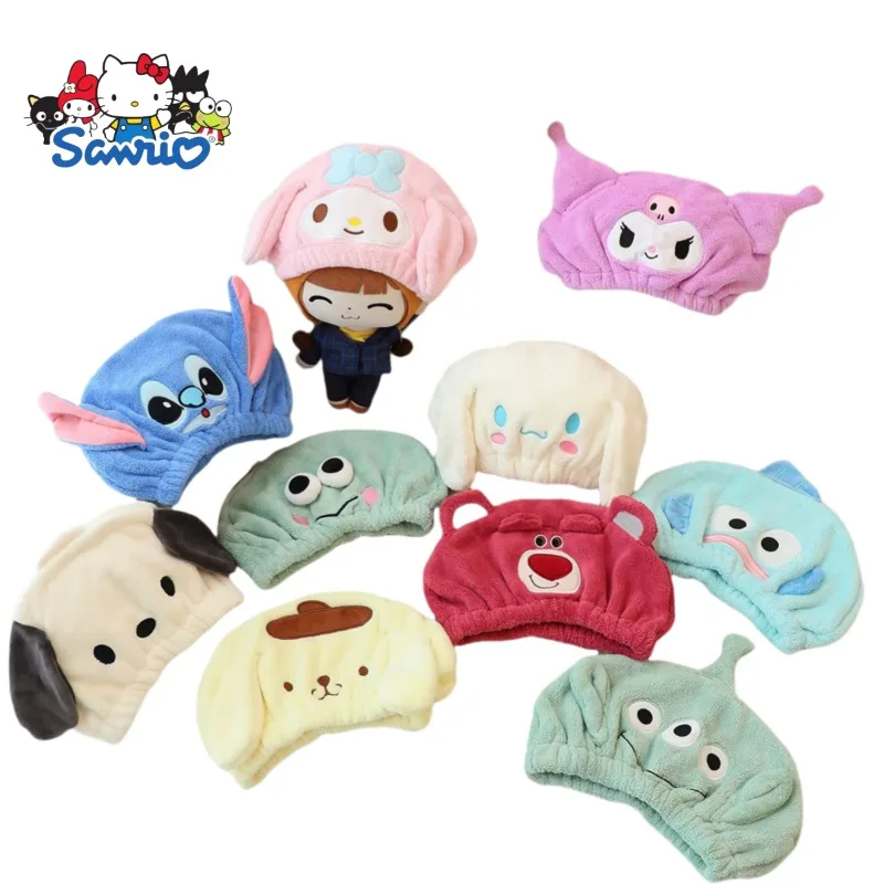 Sanrio Cinnamoroll мультяшная утолщающая впитывающая шапочка для сушки волос Kuromi