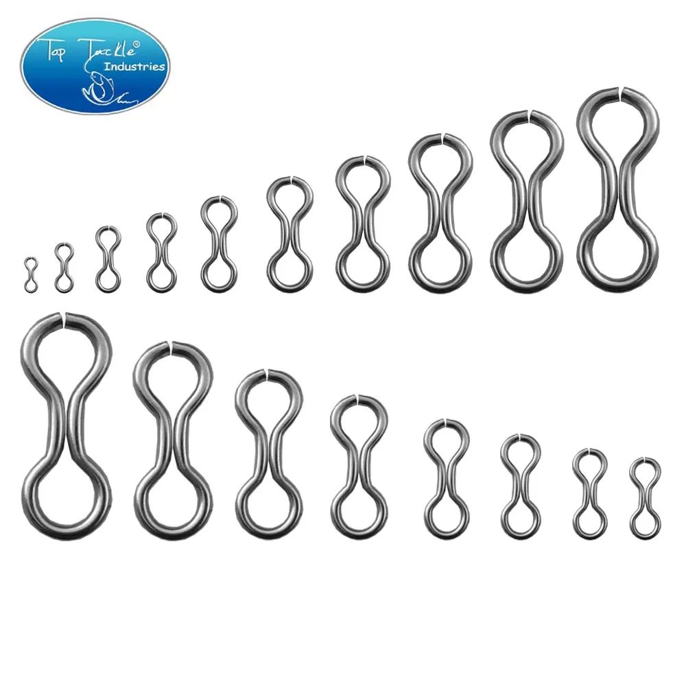 Hard bait 17 Size DIY Stainless Steel 8 Knot Ring Customizable Jointed Ring Fishing