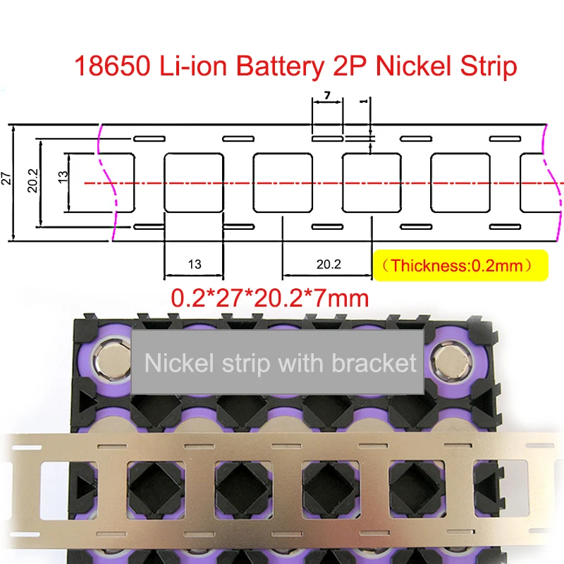 

Никелевая лента 2P 18650/21700 0,15*27 мм 10 м