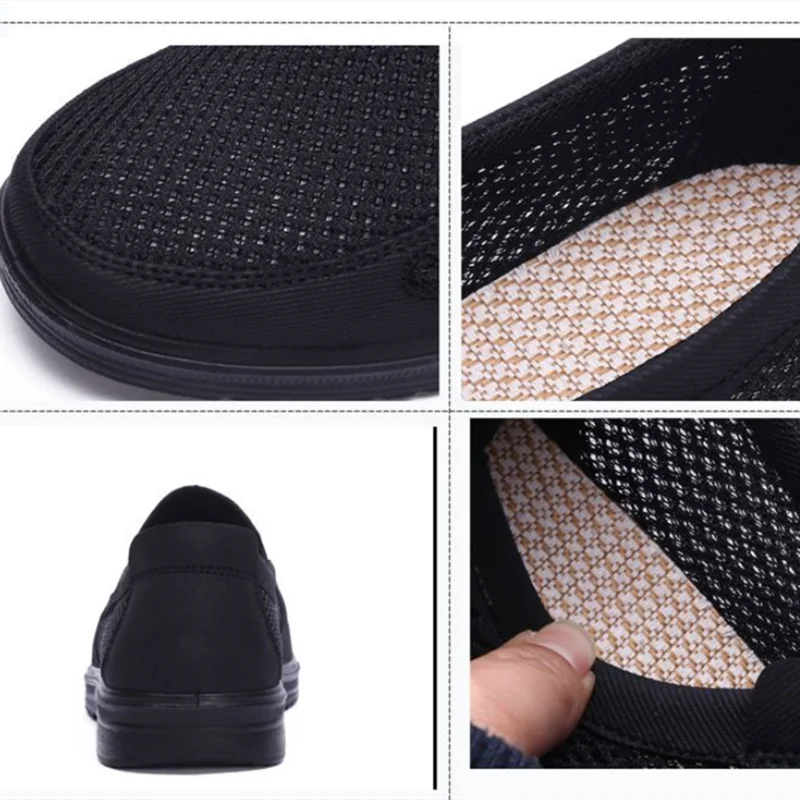 Мужские туфли на плоской подошве из ткани в джентльменском стиле размера плюс