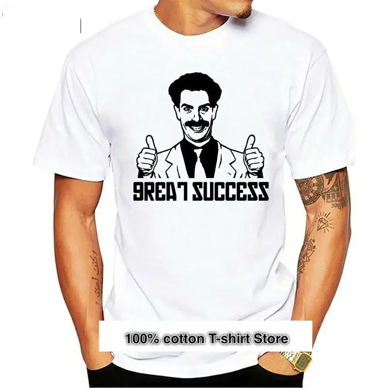 

Borat-Camiseta de gran éxito para hombre, camisa con eslogan divertido, talla s-xxl, Harajuku