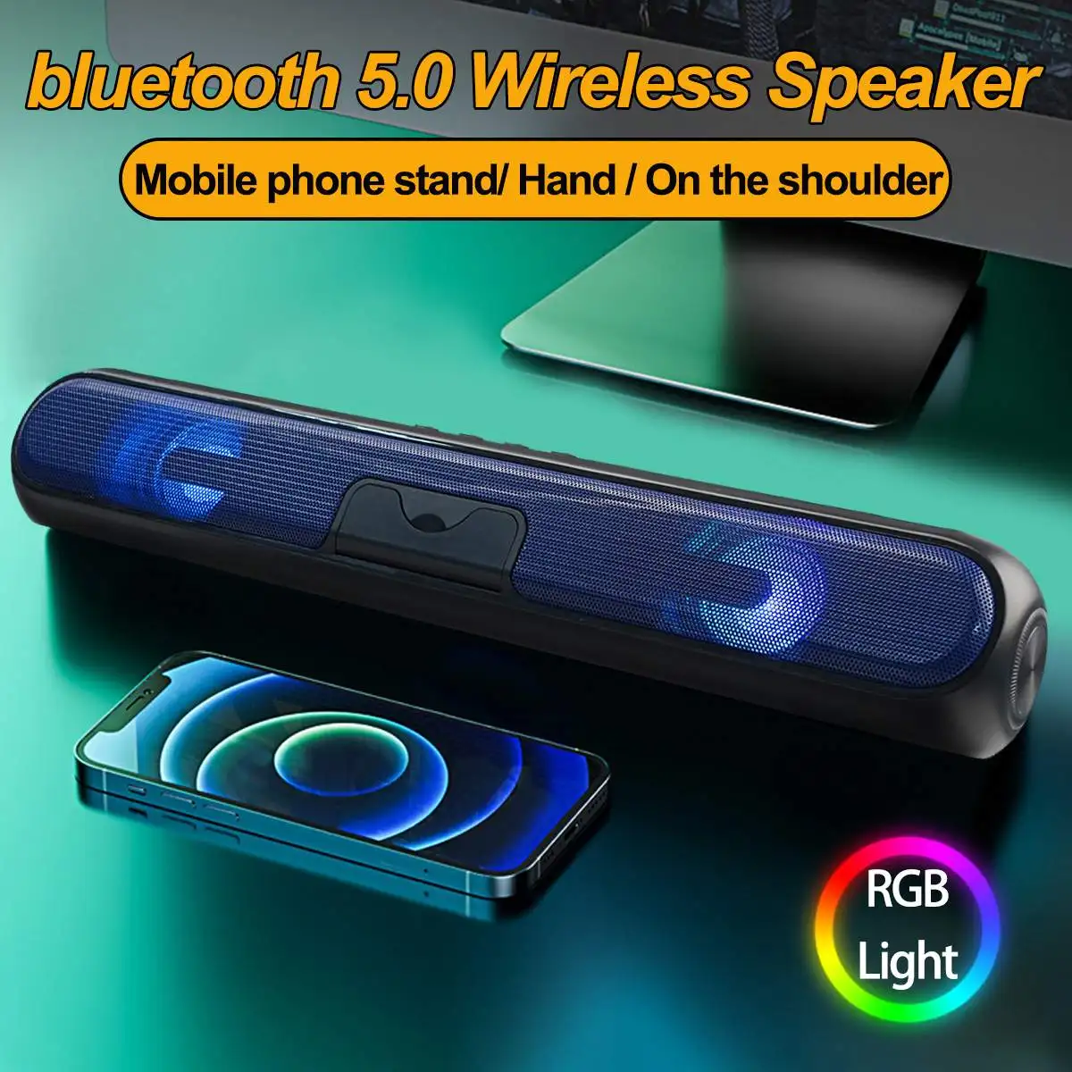 

Bluetooth-Колонка Беспроводная портативная с поддержкой TF-карты, 1200 мАч