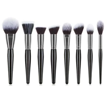 Black Large Makeup Brushes High Quality Face Cosmetic Foundation Powder Blush Kabuki Blending Make Up Brush Kit Tools