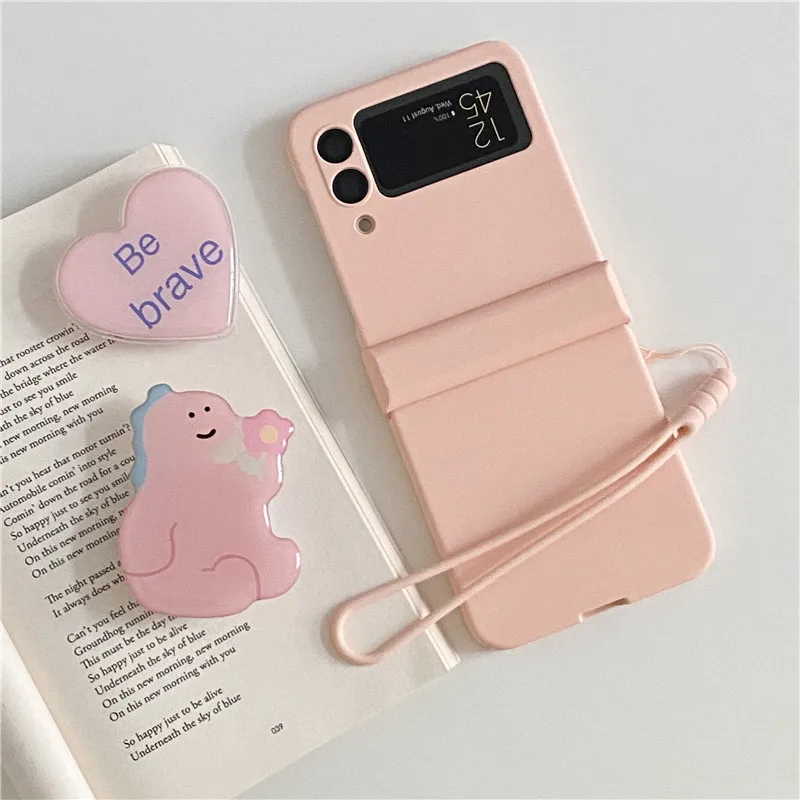 

Case for ZFlip 3 Galaxy Samsung Conque Candy Color Protection for Men and Women Couples Gifts for Z Flip 3 All-in-one Phone Case