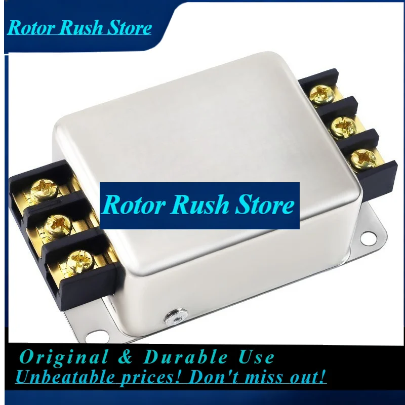 Фото RoRuSFor DC Power Filter CW4L2D-20A-SR, клеммный блок 3A/6A/10A, фильтр помех для аудиоустройств, 110В DC, защита от помех №1