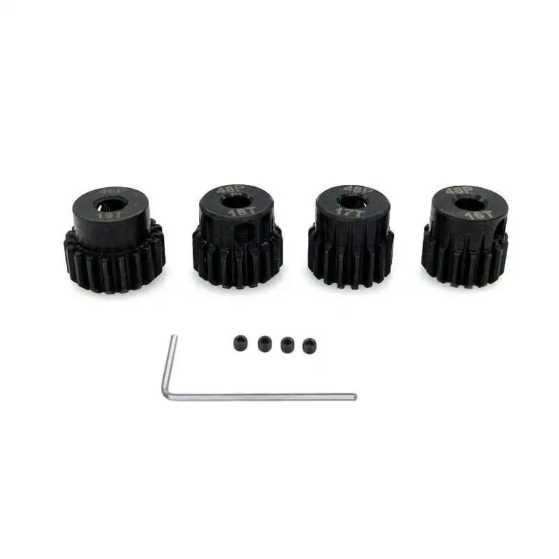 

4PCS 48P 3.17Mm RC Car Motor Gear Pinion 16T 17T 18T 19T For 1/10 RC Crawler Car Axial SCX10