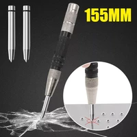 automatic centre punch auto center pin punch spring loaded adjustable dent press marker woodworking carpenter metal drill tool