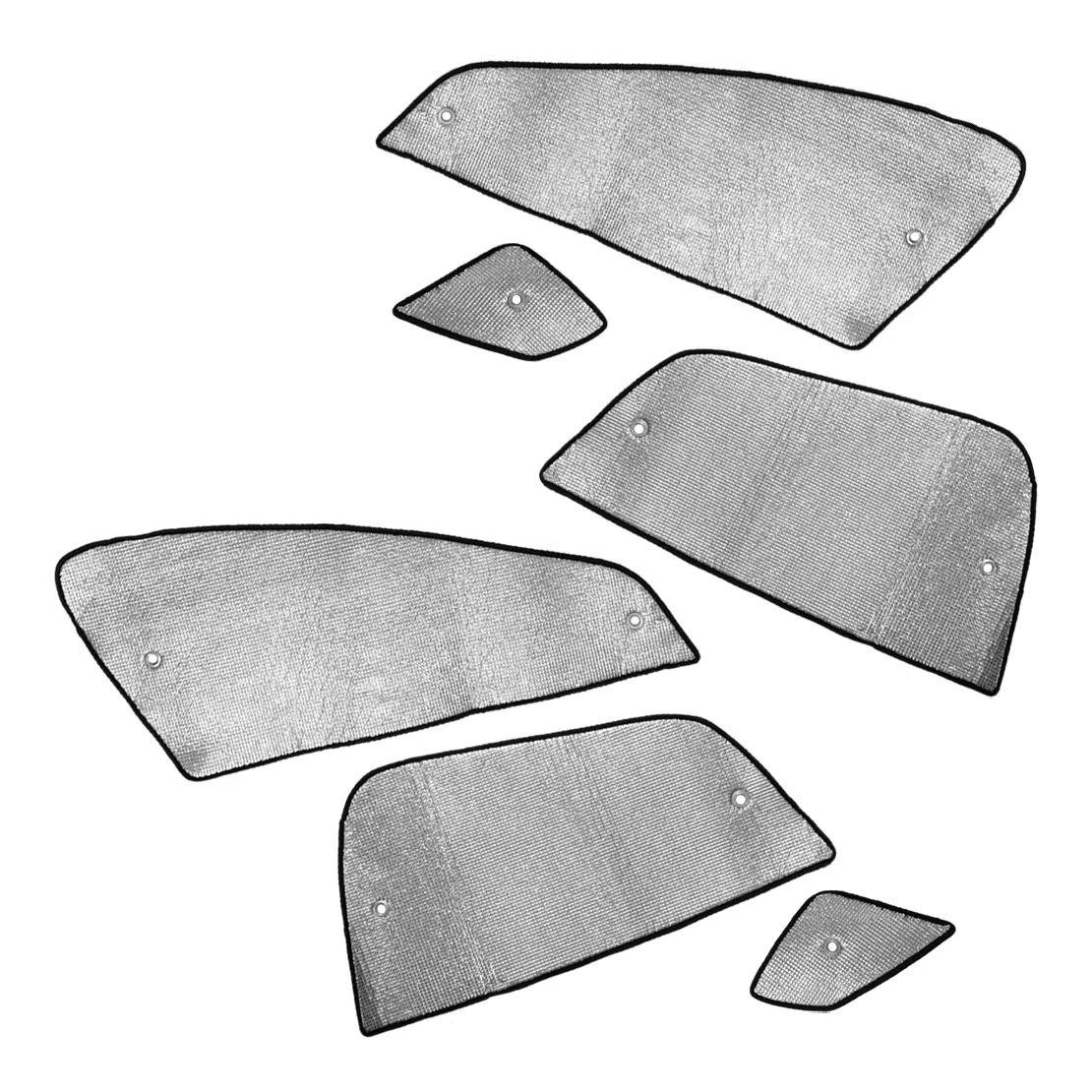 

6 шт./компл. серебристая алюминиевая фольга для интерьера автомобиля, боковое окно, солнцезащитный козырек, светозащитный светильник зырек, ...