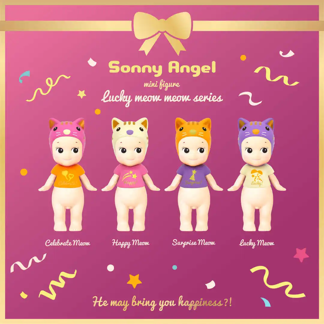 Новый хит продаж оригинальная серия Sonny Angel Lucky Meow сюрприз слепая коробка игрушка