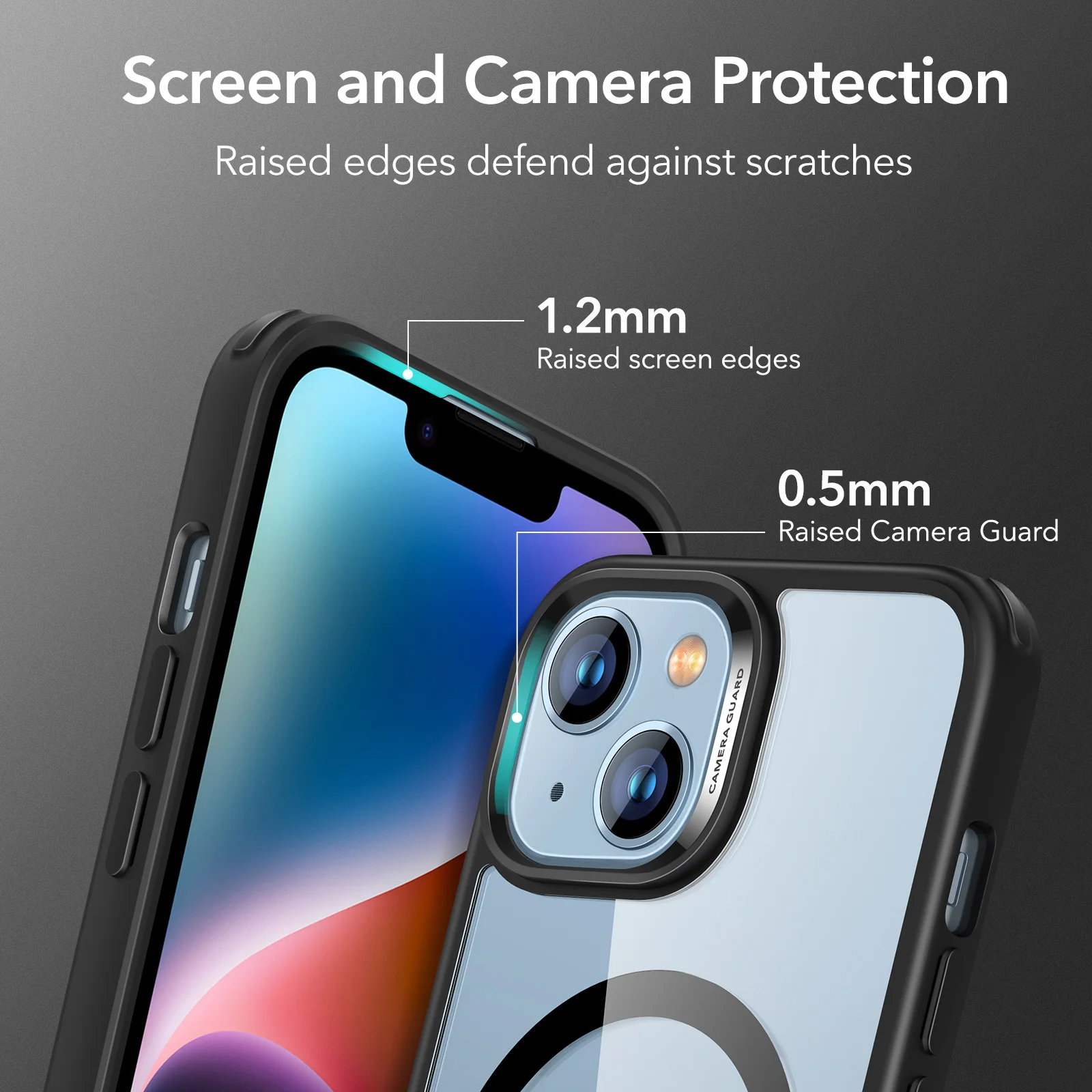 Фото Чехол для iPhone 14 Pro Max MagSafe, классический гибридный чехол с HaloLock для iPhone 14 Pro, прозрачная задняя крышка №4