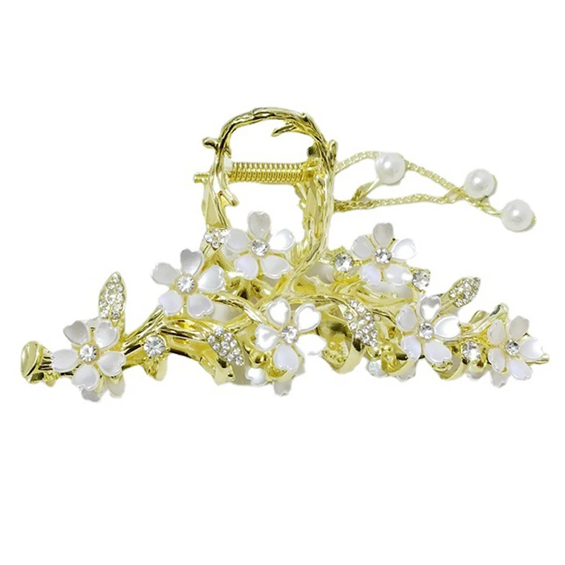 

1PCS Pearl Tassel Hair Claw for Women Cute Sweet Hair Clip Girls Fashion Elegance Headdress Exquisite Hair Accessoires