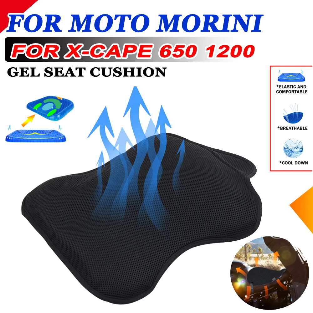 

For Moto Morini X-Cape 650 1200 XCape 650 650X 2022 + Motorcycle Accessories Breathable Pressure Relief Gel Seat Cushion Cover