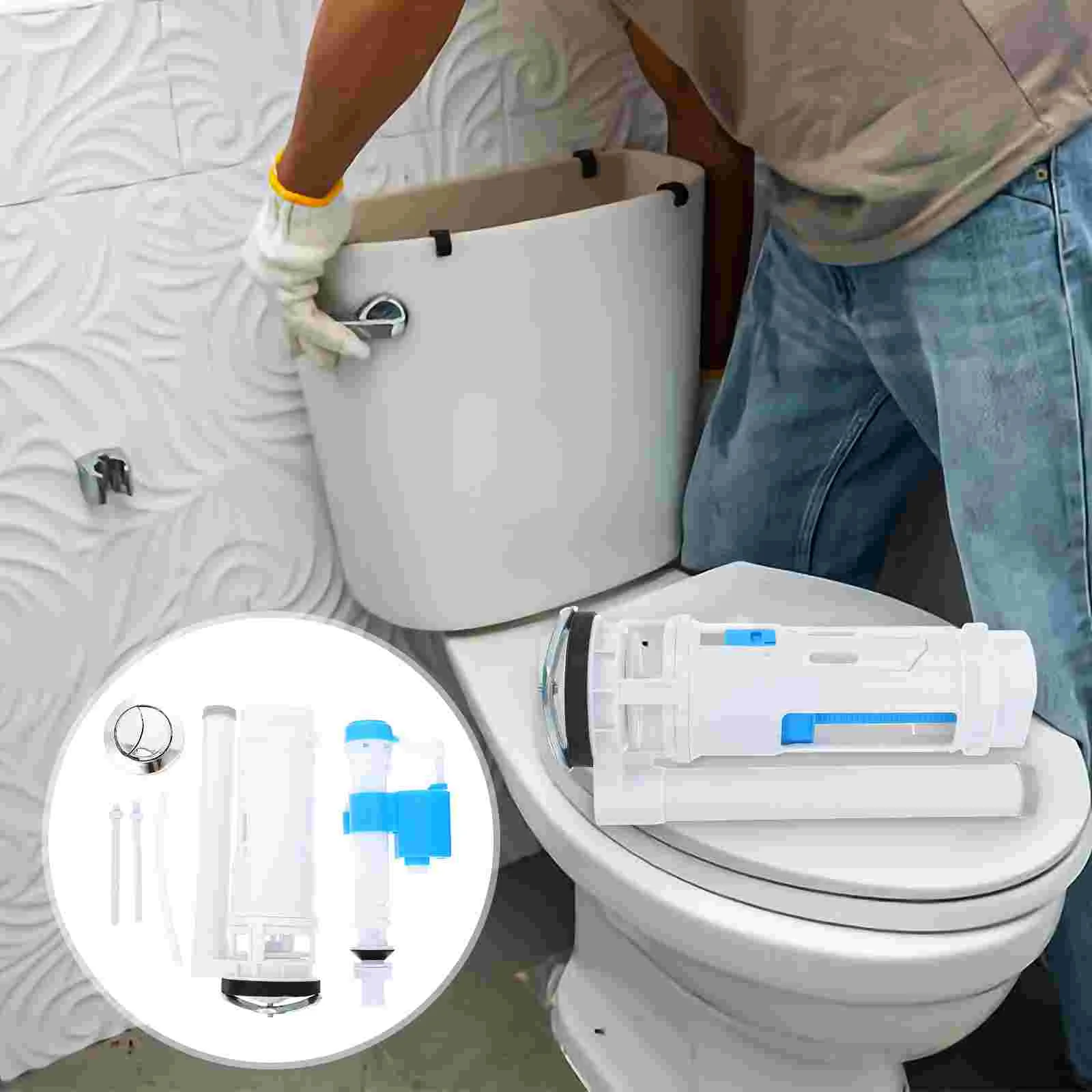 

Plastic Repair Kit Toilet Inlet Outlet Valve Seal Water Valves Accessory Hotel Repair Shop Radiator Cap Inlet-valve Pp Drain