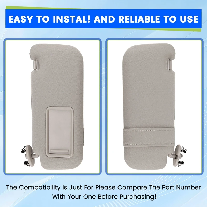 Для Toyota Auris Corolla 2007-2013 интерьер автомобиля солнцезащитный козырек с зеркалом