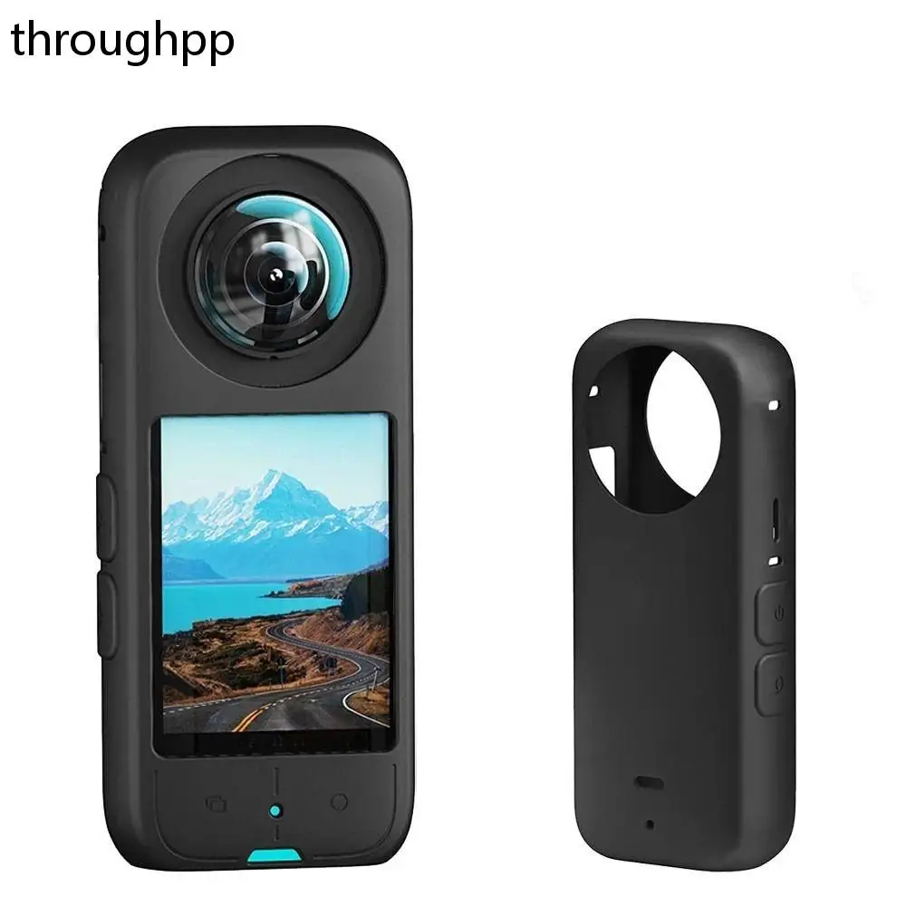 

1PC Silicone Camera Lens Cap Cover For Insta 360 X3 Portable Anti-Scratch Sports Camera Protective Cover