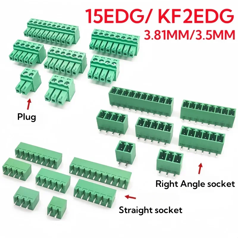 15EDG 3 81 мм 5 KF2EDG винтовая клеммная колодка для печатной платы разъем PLUG PIN HEADER SOCKET
