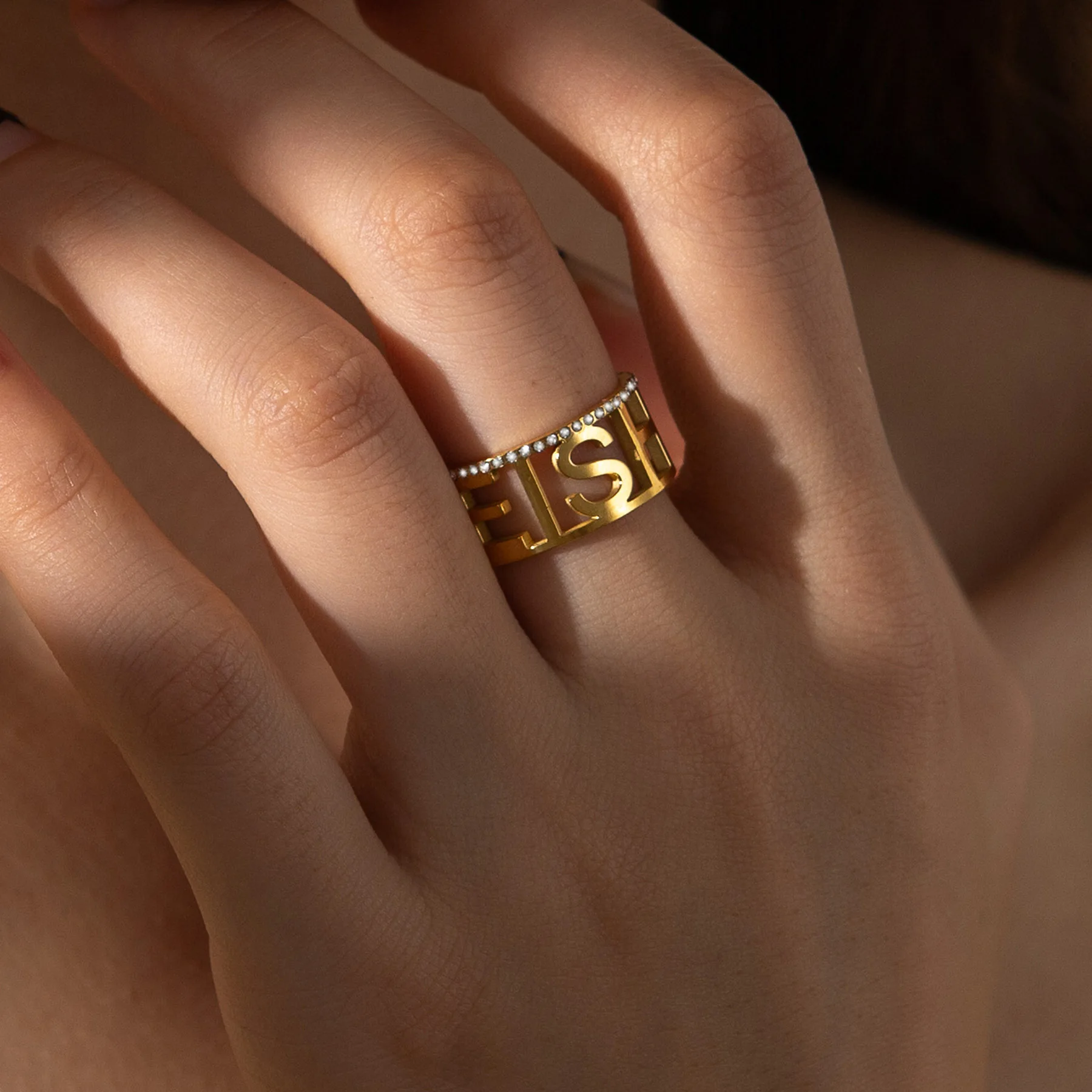 Goxijite персонализированный именной браслет комплект ювелирных изделий для женщин