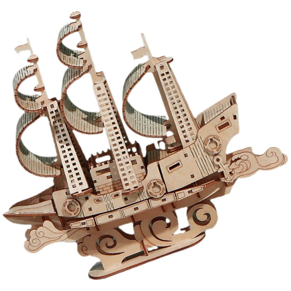 

Деревянная головоломка, модель 3D корабля, Пазл «сделай сам», Морская Лодка, пазл