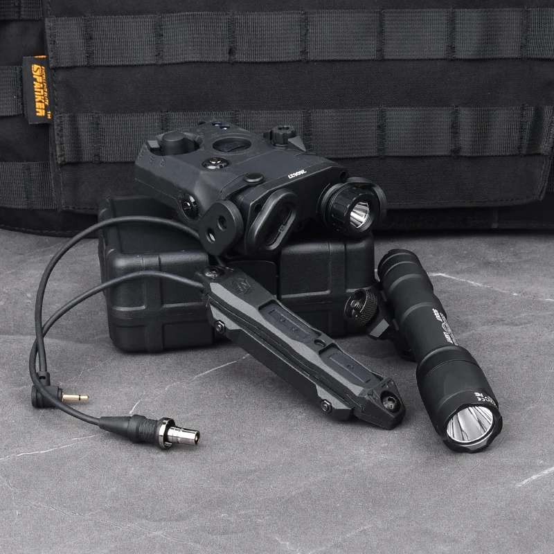 WADSN PEQ15 Red Dot Laser Aiming ИК-аккумуляторный блок M300 M600 Фонарик Тактический двойной пульт