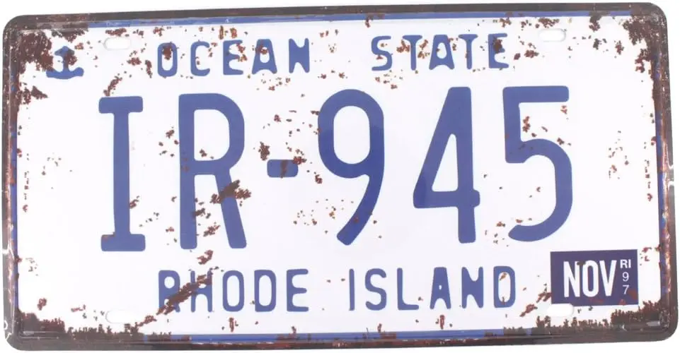 

Металлическая жестяная вывеска Rhode Isla 6x12 дюймов