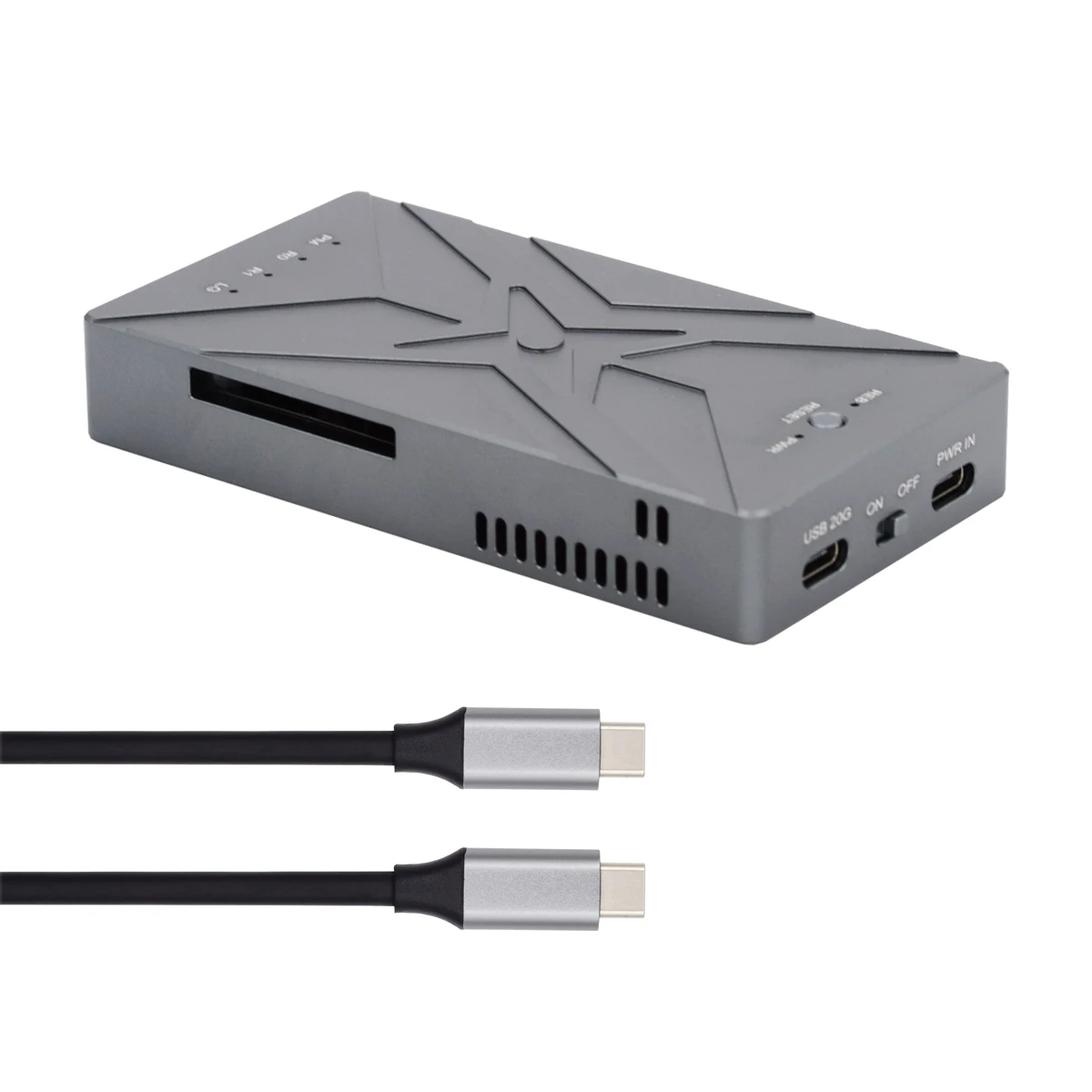 

With Fan Raid0 Hyper Adapter Raid0 Raid1 JBOD Big Enclosure Dual NVME to USB-C Raid0 Enclosure 20Gbps USB-C Type-C