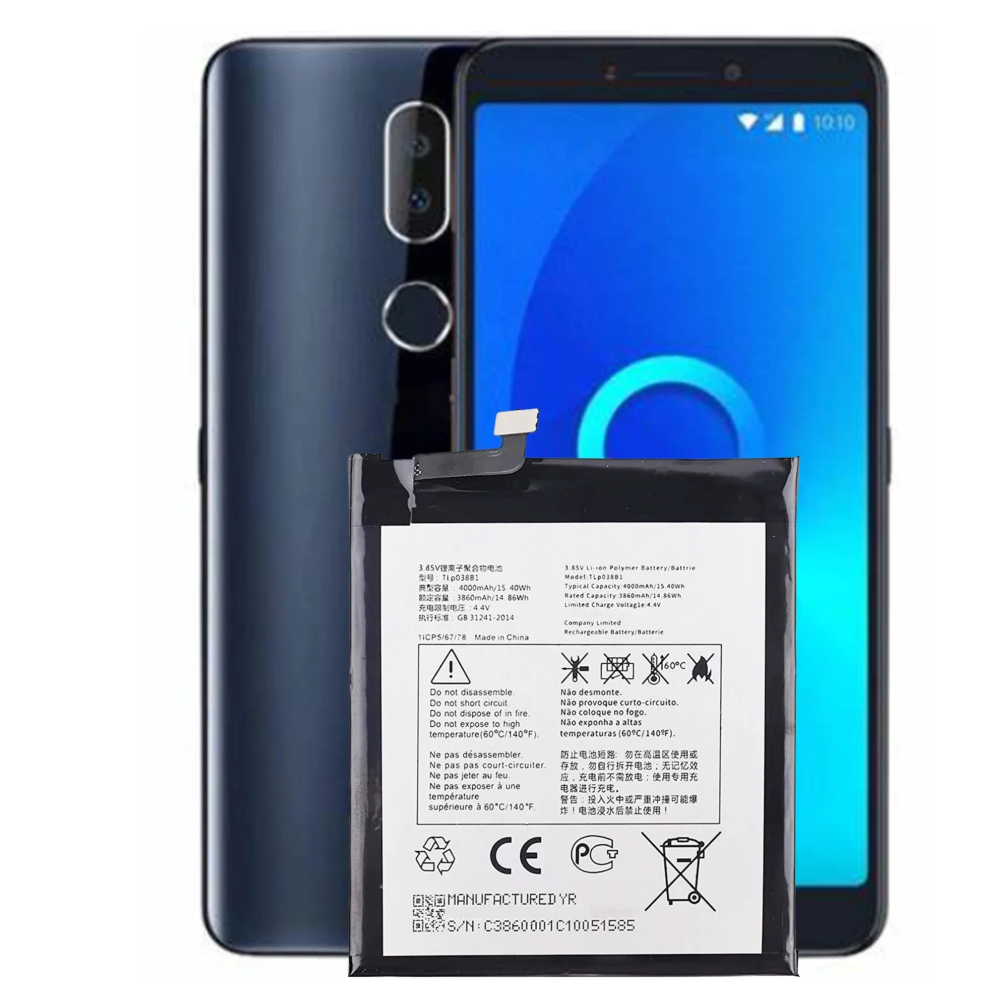 Аккумулятор TLp038B1 TLp038BC для Blackberry Motion Alcatel One Touch 3 в 2019 5032 Вт A7 LTE оригинальная