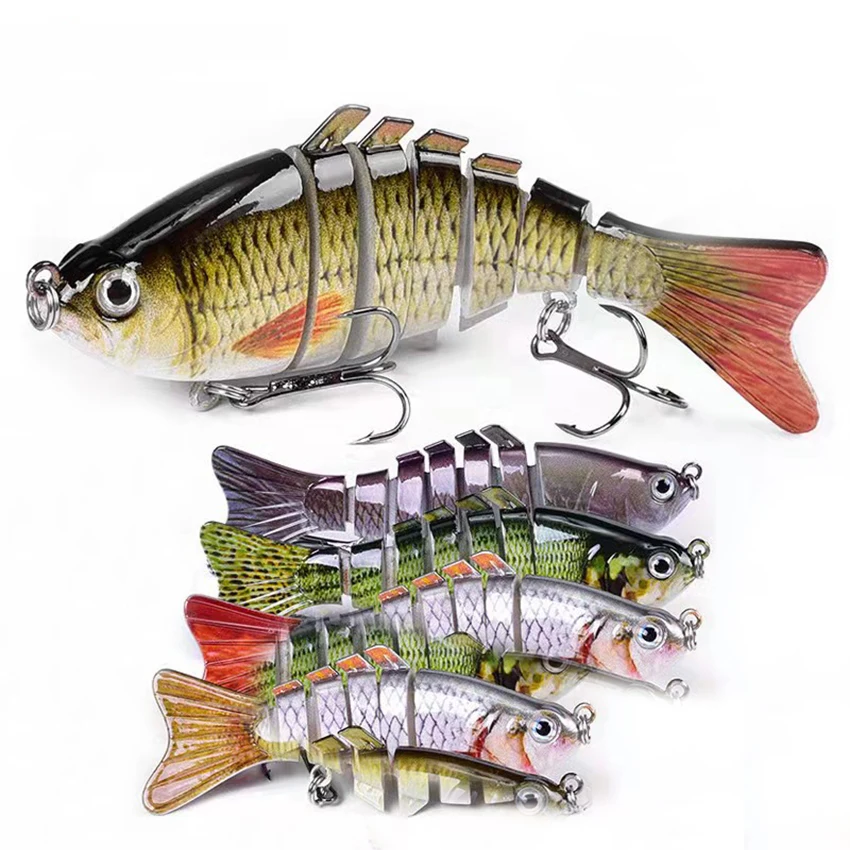 

10 см Тонущая искусственная приманка, свимбейт, 7 сегментов, искусственная приманка для рыболовных снастей