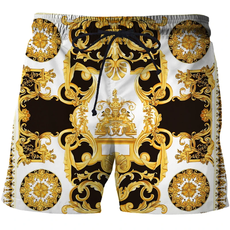

Men's Summer Swimming Trunks, Luxury Hawaiian Shorts, High-end 3D Printing, Quick Drying, Sports, Beach Shorts, 2022