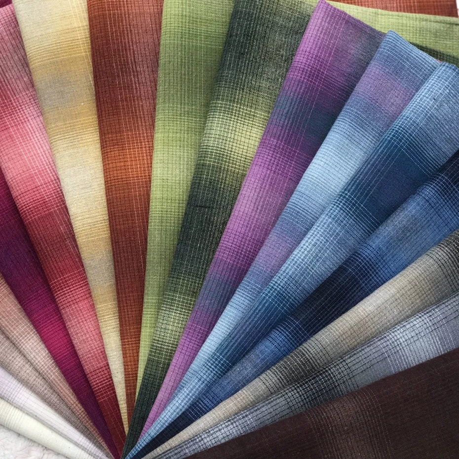 50*70 см японская пряжа окрашенная хлопчатобумажная ткань материал для одежды