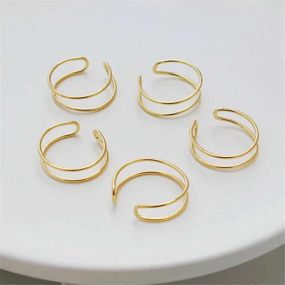 Глянцевая двухслойная медная проволока с золотым покрытием 14 к двухжильное